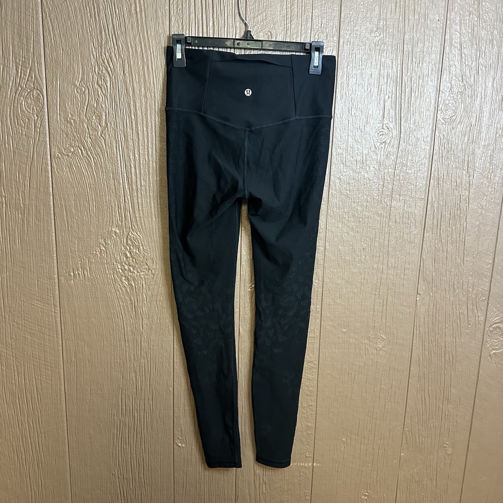 Lululemon Women's Mapped Out HR Tight 28" *Camo Size 8 Black Athletic Drawstring - Picture 4 of 6